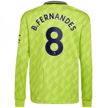 Manchester United B. Fernandes 8 Trzeciej Koszulki Piłkarskie 22-23 Długi Rękaw Manchester United B. Fernandes 8 Trzeciej Koszulki Piłkarskie 22-23 Długi Rękaw
